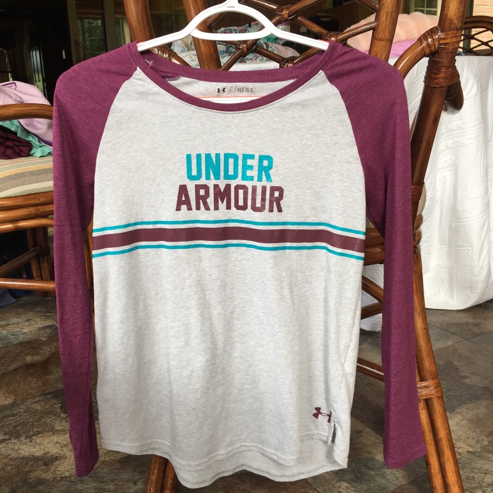 Long sleeve Under Armour shirt.